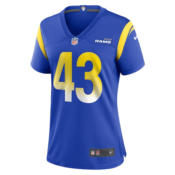 Joshua Karty Los Angeles Rams Nike Women's Game Jersey - Royal - Image 2