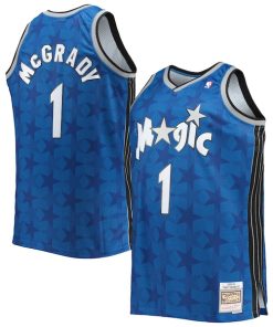 Alternative view of Tracy McGrady Orlando Magic Big & Tall 2000/01 Hardwood Classics Swingman Jersey - Blue/Black