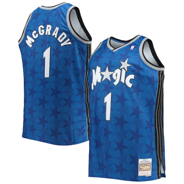 Tracy McGrady Orlando Magic Big & Tall 2000/01 Hardwood Classics Swingman Jersey - Blue/Black - Image 2