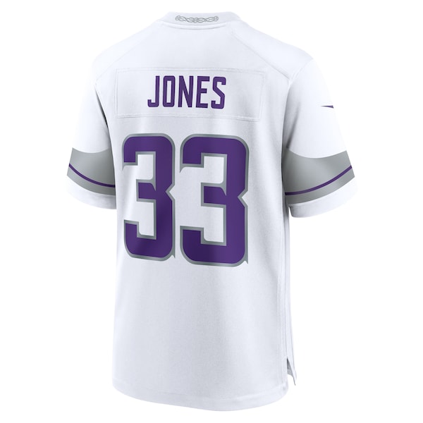 Aaron Jones Minnesota Vikings Nike Alternate Game Player Jersey - White - Image 3