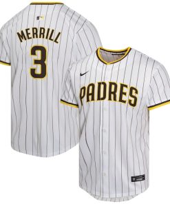 Jackson Merrill San Diego Padres Nike Youth Home Player Game Jersey - White