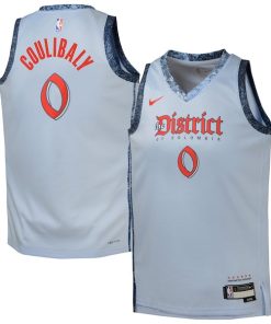 Bilal Coulibaly Washington Wizards Nike Youth 2024/25 Swingman Player Jersey - City Edition - Light Blue