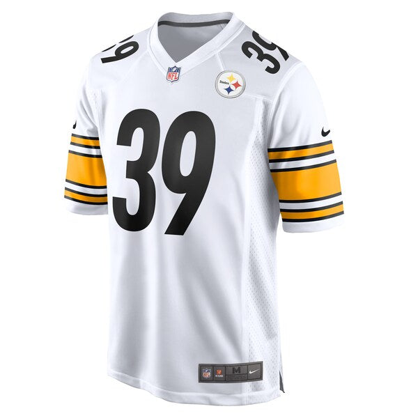 Minkah Fitzpatrick Pittsburgh Steelers Nike Game Player Jersey - White/Black - Image 3