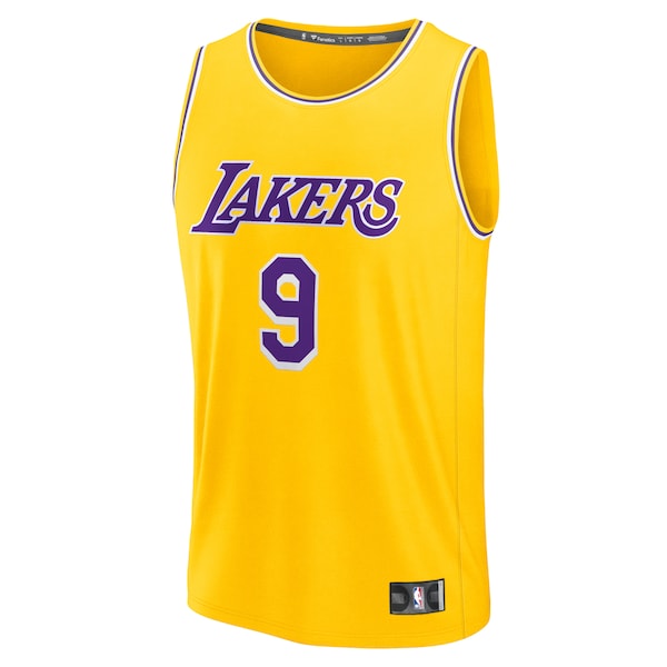 Bronny James Los Angeles Lakers 2024 NBA Draft Fast Break Player Jersey - Icon Edition - Gold - Image 2