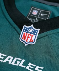 Alternative view of DeVonta Smith Philadelphia Eagles Nike Super Bowl LIX Game Player Jersey - Midnight Green