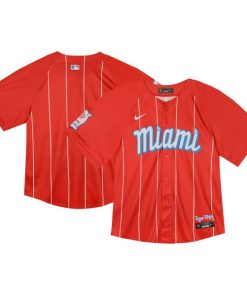 Miami Marlins Nike Toddler City Connect Limited Jersey - Red
