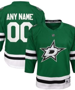 Dallas Stars Youth Home Replica Custom Jersey - Green