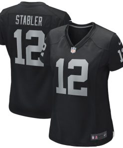 Ken Stabler Las Vegas Raiders Nike Women's Game Retired Player Jersey - Black