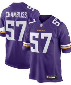 Chaz Chambliss Minnesota Vikings Nike Team Game Jersey -  Purple