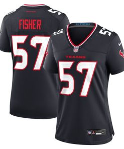 Blake Fisher Houston Texans Nike Women's Team Game Jersey -  Navy