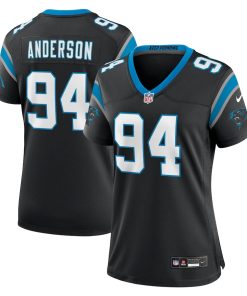 Henry Anderson Carolina Panthers Nike Women's Team Game Jersey - Black