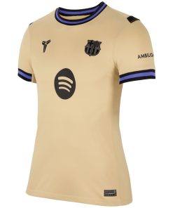 Alternative view of Robert Lewandowski Barcelona Nike Women's 2025/26 Away Stadium Replica Jersey - Gold
