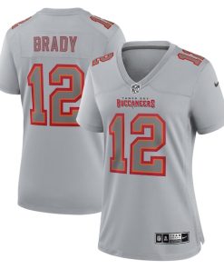 Tom Brady Tampa Bay Buccaneers Nike Women's Atmosphere Fashion Game Jersey - Gray