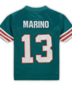 Alternative view of Dan Marino Miami Dolphins Toddler 1984 Retired Legacy Jersey - Aqua