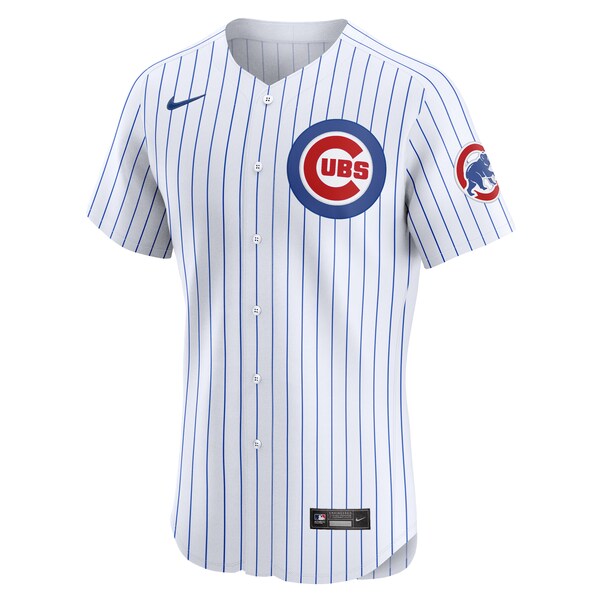 Chicago Cubs Nike Home Elite Custom Jersey - White - Image 2