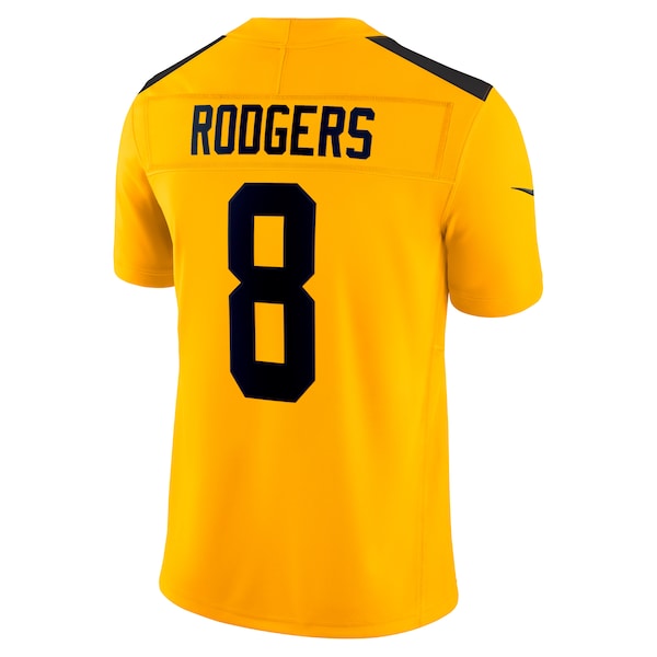 Aaron Rodgers Pittsburgh Steelers Nike Alternate Vapor F.U.S.E. Limited Jersey - Gold/Black - Image 4