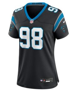 Alternative view of Marquis Haynes Sr. Carolina Panthers Nike Women's Team Game Jersey - Black