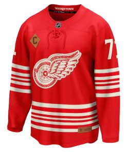 Alternative view of Dylan Larkin Detroit Red Wings  Centennial Breakaway Player Jersey - Red