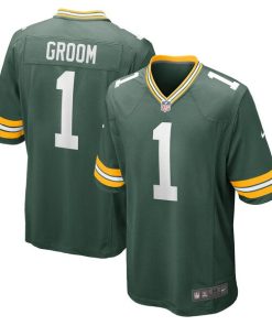 Number 1 Groom Green Bay Packers Nike Game Jersey - Green