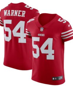 Fred Warner San Francisco 49ers Nike Vapor Elite Jersey - Scarlet/White