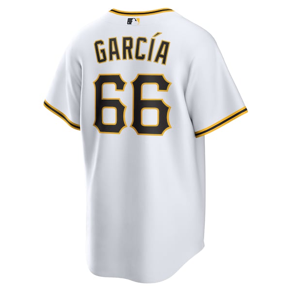 Jarl¨ªn Garc¨ªa Pittsburgh Pirates Nike Home Replica Player Jersey - White - Image 3