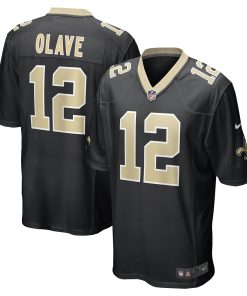 Chris Olave New Orleans Saints Nike 2022 NFL Draft First Round Pick Game Jersey - Black