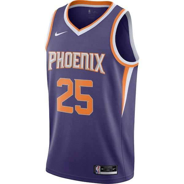 Mikal Bridges Phoenix Suns Nike 2020/21 Swingman Player Jersey - Icon Edition - Purple - Image 2