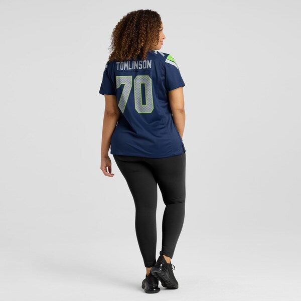 Laken Tomlinson Seattle Seahawks Nike Women's Team Game Jersey - College Navy - Image 7