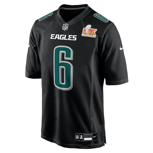 DeVonta Smith Philadelphia Eagles Nike Super Bowl LIX Fashion Game Player Jersey - Carbon Black - Image 2