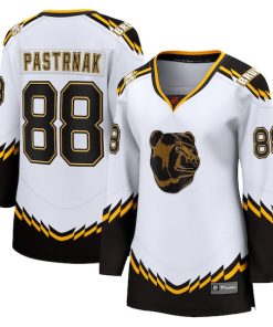 David Pastrnak Boston Bruins  Women's Special Edition 2.0 Breakaway Player Jersey - White