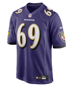 Alternative view of Josh Tupou Baltimore Ravens Nike Team Game Jersey -  Purple