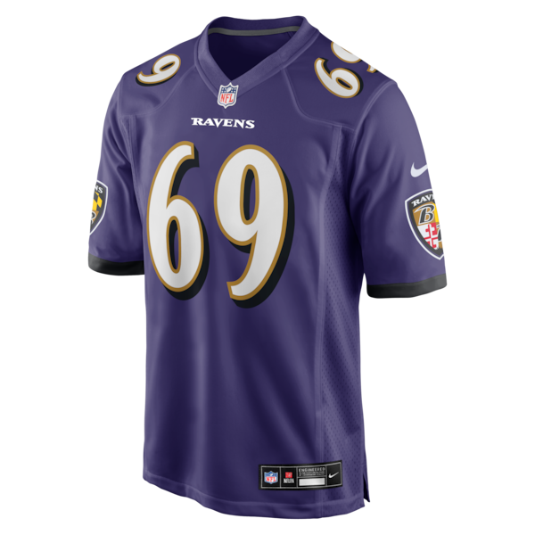 Josh Tupou Baltimore Ravens Nike Team Game Jersey - Purple - Image 2
