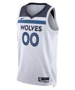 Alternative view of Minnesota Timberwolves Nike Unisex Swingman Custom Jersey White - Association Edition