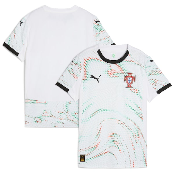 Portugal National Team Puma Women's 2025 Away Replica Jersey - White/Red - Image 2