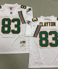 Mark Clayton Miami Dolphins Authentic Throwback Retired Player Jersey