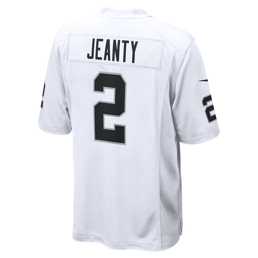 Ashton Jeanty Las Vegas Raiders Nike 2025 NFL Draft First Round Pick Game Jersey - White - Image 3