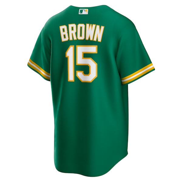Seth Brown Oakland Athletics Nike Alternate Replica Jersey - Kelly Green/White - Image 4