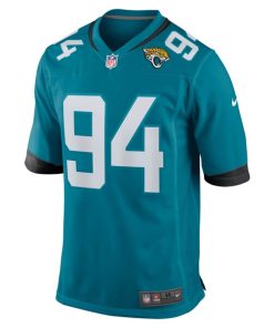 Alternative view of Maason Smith Jacksonville Jaguars Nike Team Game Jersey -  Teal