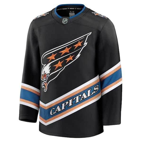 Washington Capitals Alternate 50th Anniversary Premium Jersey - Black/Red/White - Image 3
