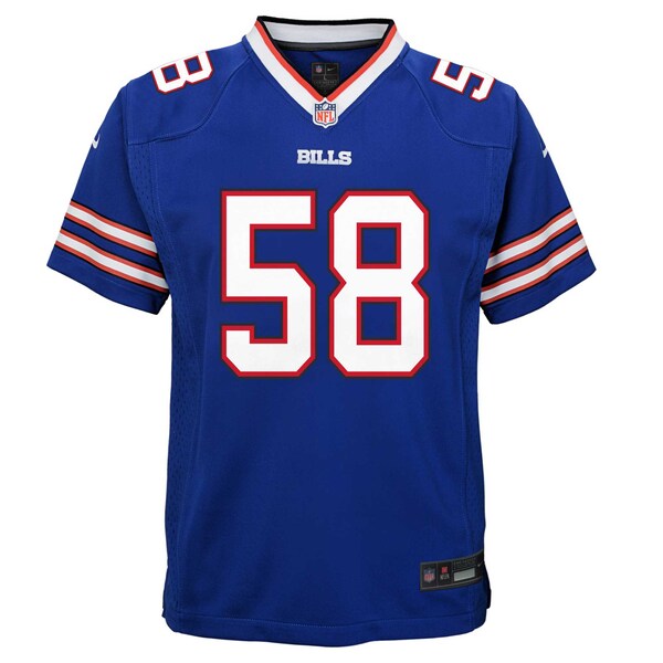 Matt Milano Buffalo Bills Nike Youth Team Player Game Jersey - Royal - Image 2