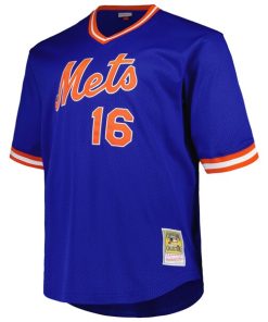 Alternative view of Dwight Gooden New York Mets Profile Big & Tall Cooperstown Collection Mesh Batting Practice Jersey - Royal