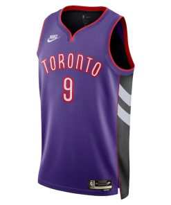 Alternative view of RJ Barrett Toronto Raptors Nike Unisex 2024/25 Swingman Jersey - Purple - Classic Edition