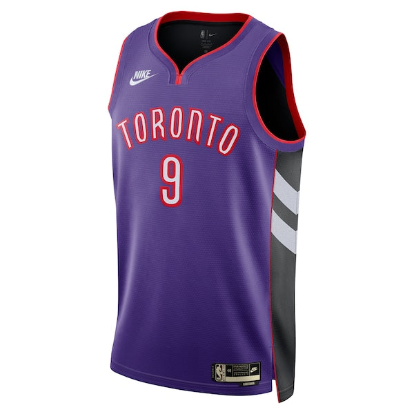 RJ Barrett Toronto Raptors Nike Unisex 2024/25 Swingman Jersey - Purple - Classic Edition - Image 2