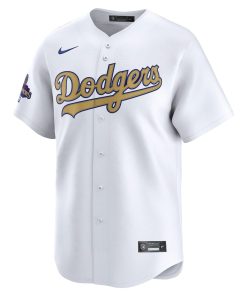 Alternative view of Los Angeles Dodgers Nike 2025 Gold Collection Limited Jersey ¨C White