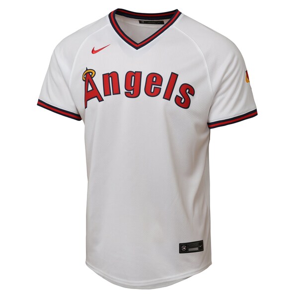 Los Angeles Angels Youth Alternate 2 Limited Jersey - White/Red - Image 3