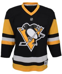 Alternative view of Pittsburgh Penguins Youth Home Premier Custom Jersey - Black