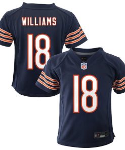 Alternative view of Caleb Williams Chicago Bears Nike Preschool Player Game Jersey - Navy