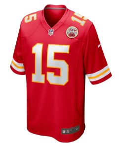 Alternative view of Patrick Mahomes Kansas City Chiefs Nike Game Jersey - Red