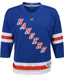 Alternative view of New York Rangers Youth Replica Jersey - Blue