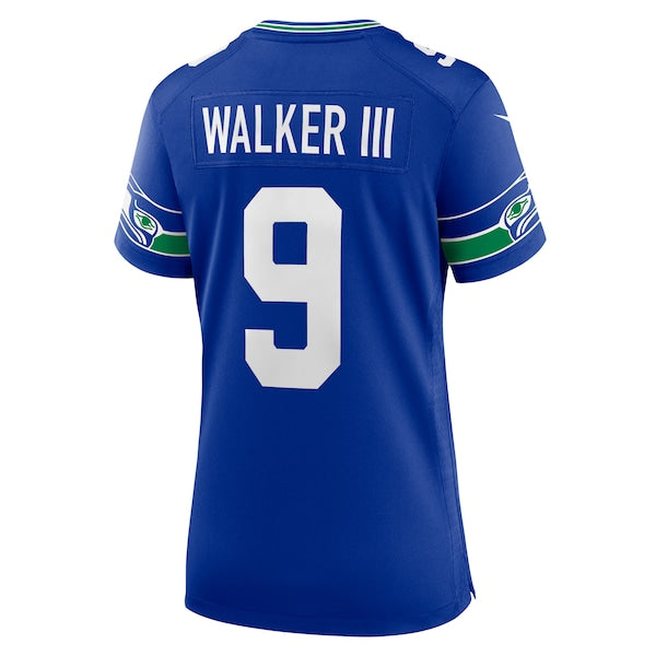 Kenneth Walker III Seattle Seahawks Nike Women's Player Jersey - Royal/Navy - Image 4